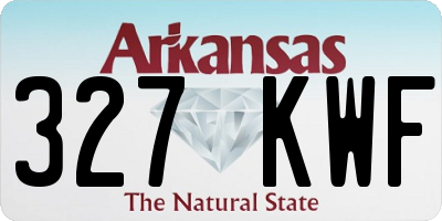 AR license plate 327KWF