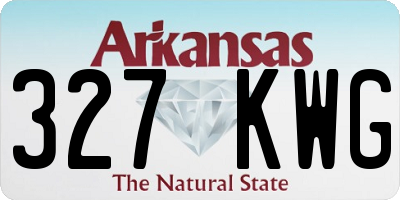 AR license plate 327KWG