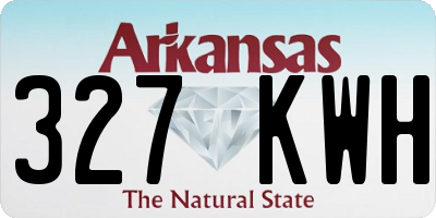 AR license plate 327KWH