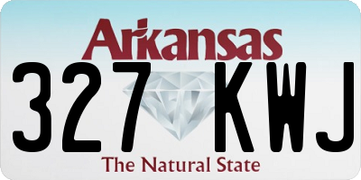 AR license plate 327KWJ
