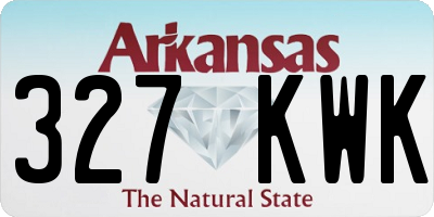 AR license plate 327KWK