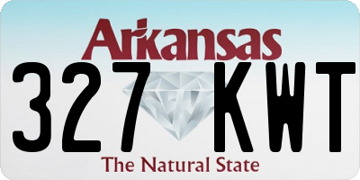 AR license plate 327KWT