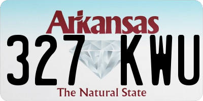 AR license plate 327KWU