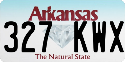 AR license plate 327KWX