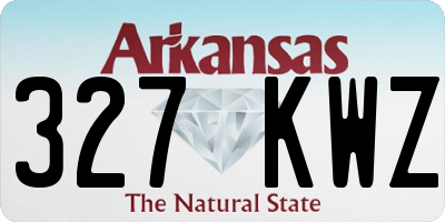 AR license plate 327KWZ