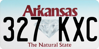 AR license plate 327KXC