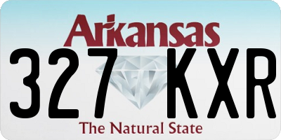 AR license plate 327KXR