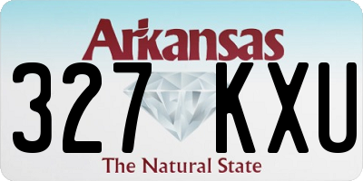 AR license plate 327KXU