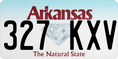 AR license plate 327KXV