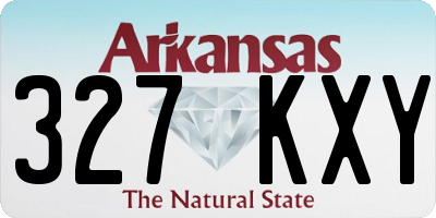 AR license plate 327KXY