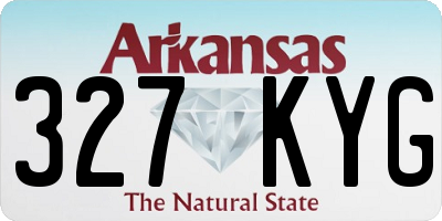 AR license plate 327KYG