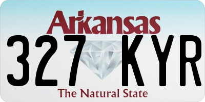 AR license plate 327KYR