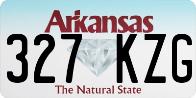 AR license plate 327KZG