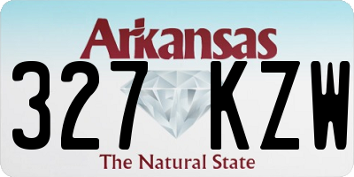 AR license plate 327KZW