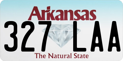 AR license plate 327LAA