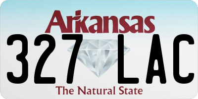 AR license plate 327LAC