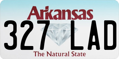 AR license plate 327LAD