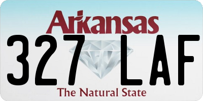 AR license plate 327LAF