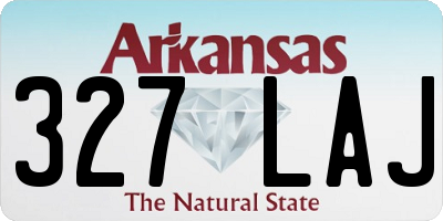 AR license plate 327LAJ