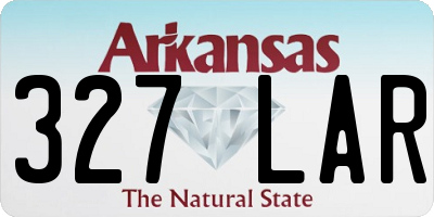 AR license plate 327LAR