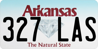AR license plate 327LAS