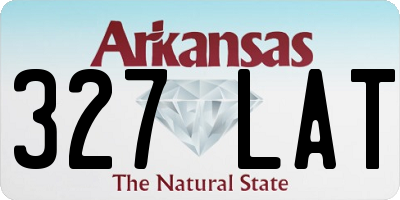 AR license plate 327LAT