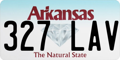 AR license plate 327LAV
