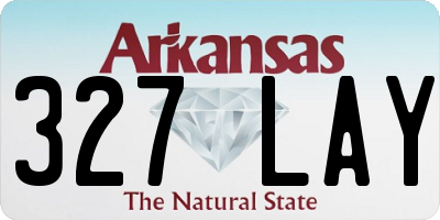 AR license plate 327LAY