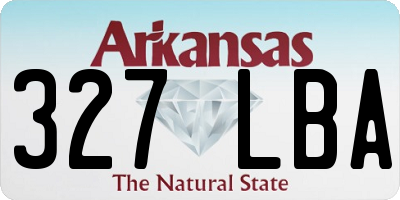 AR license plate 327LBA