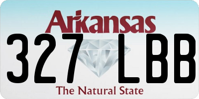 AR license plate 327LBB