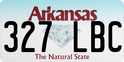 AR license plate 327LBC