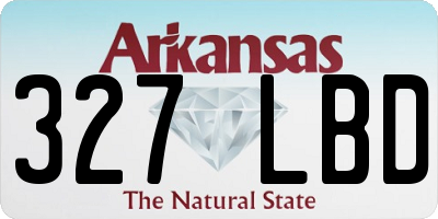 AR license plate 327LBD