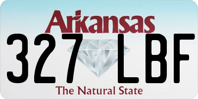 AR license plate 327LBF