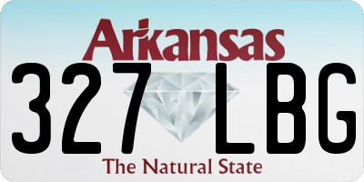 AR license plate 327LBG
