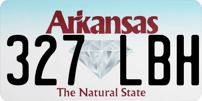 AR license plate 327LBH
