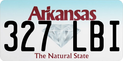 AR license plate 327LBI