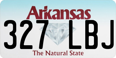 AR license plate 327LBJ