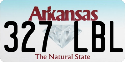 AR license plate 327LBL