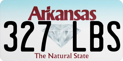 AR license plate 327LBS