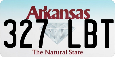 AR license plate 327LBT