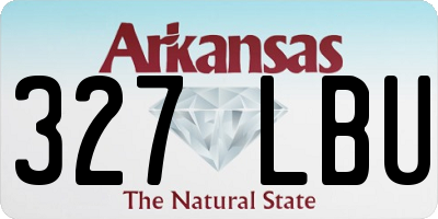 AR license plate 327LBU