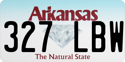 AR license plate 327LBW