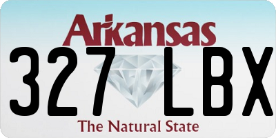 AR license plate 327LBX