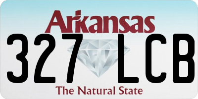 AR license plate 327LCB