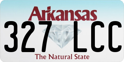 AR license plate 327LCC