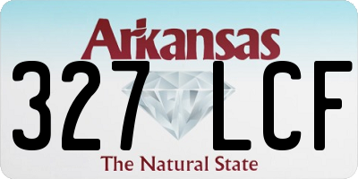 AR license plate 327LCF