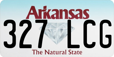 AR license plate 327LCG