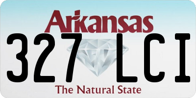 AR license plate 327LCI