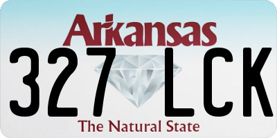 AR license plate 327LCK