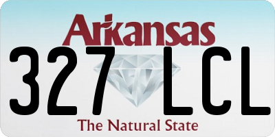 AR license plate 327LCL